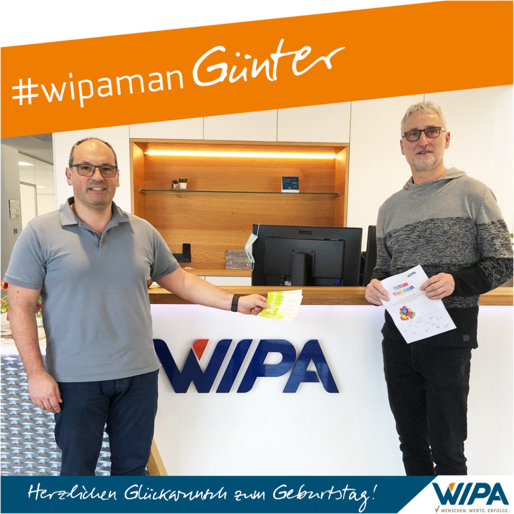You are currently viewing Herzlichen Glückwunsch zum runden Geburtstag, lieber #wipaman Günter!